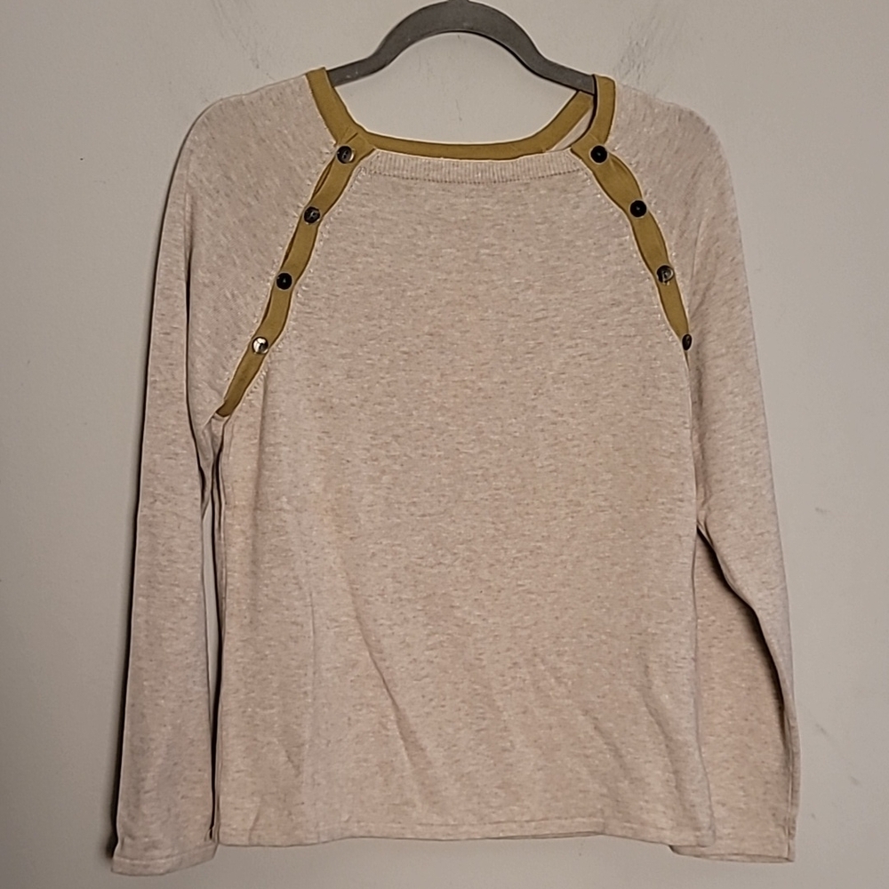 New J. Jill Preppy Sweater Sz S Winter Essential Office Neutral